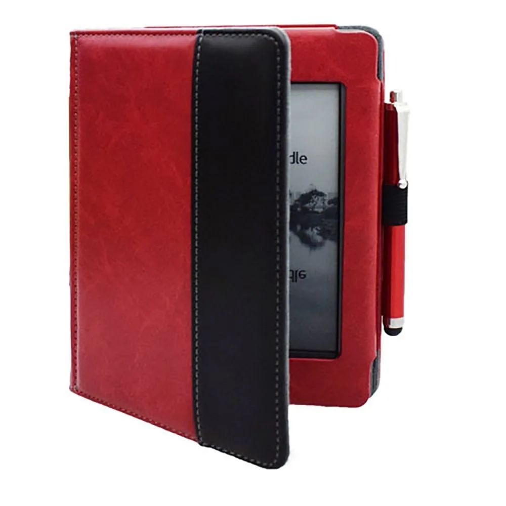 PU Leather e-Reader Protective Case Magnetic Closure Anti Scratch Flip Shell Funda Ultra Slim for Kindle Touch D01200