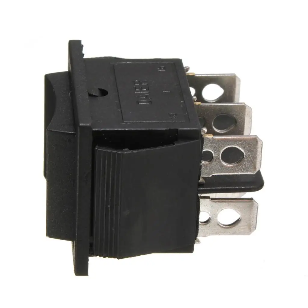 

6 Pin DPDT Window Rocker Switch On-off Button Double Pole Momentary Control for Car Door Power Window Actuator Systems