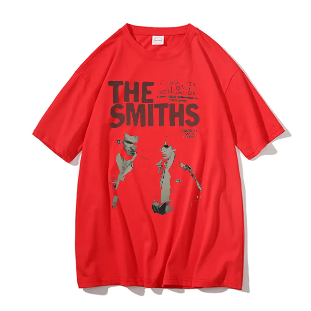 The Smiths Vintage Print y2k T Shirt Man Pure Cotton T-shirt Mens Streetwear Men  Harajuku Alternative British Rock Band Tshirt