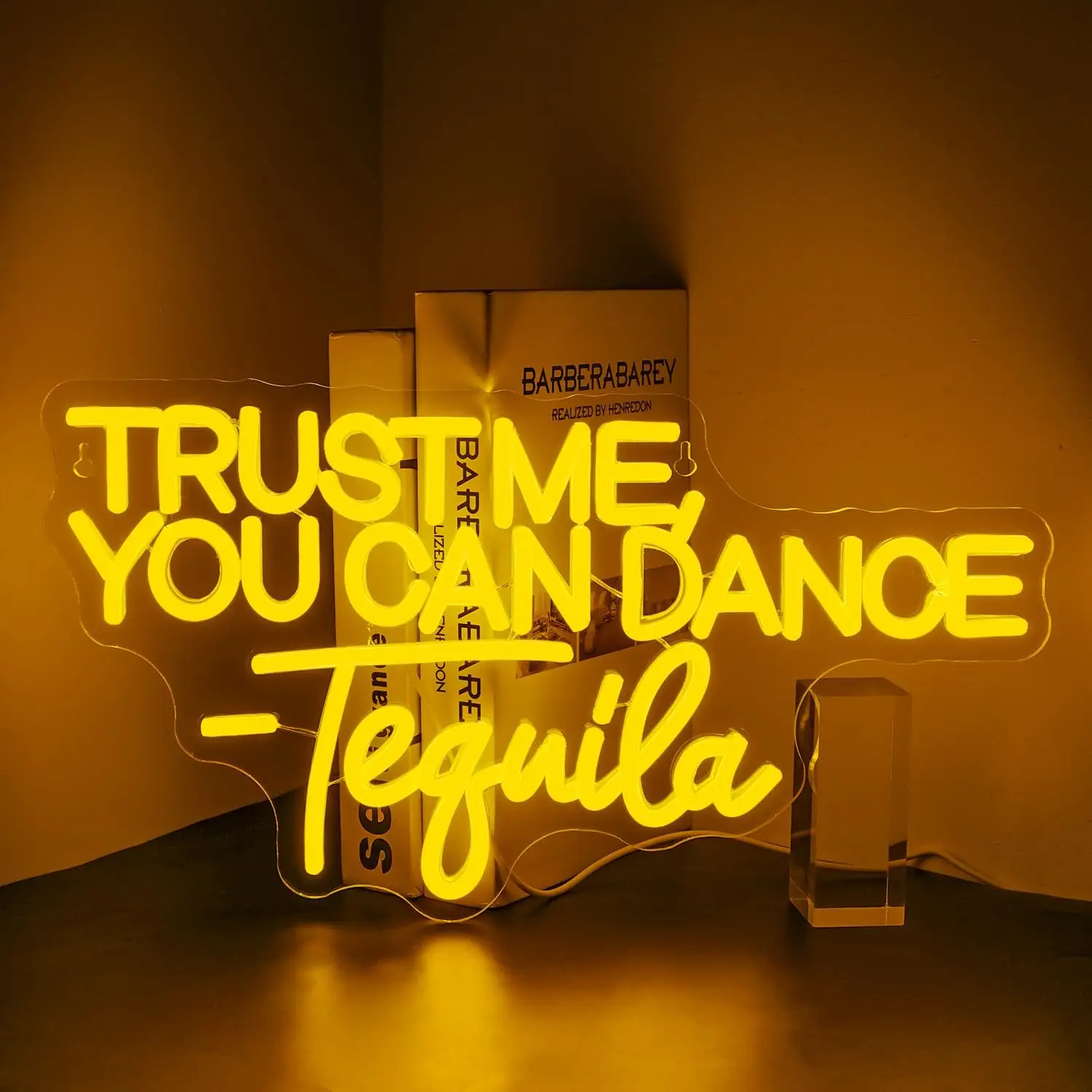 Trust Me You Can Dance Tequila Neon Led Sign Letter Lights Vibrant Room Decoration For Bar Party Club Man Cave Wall Decor Signs