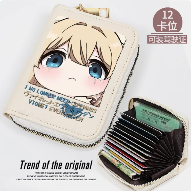 

Anime Violet Evergarden Fashion Wallet PU Purse Card Coin Zipper Cash Holder Bag Cosplay Gift B2138