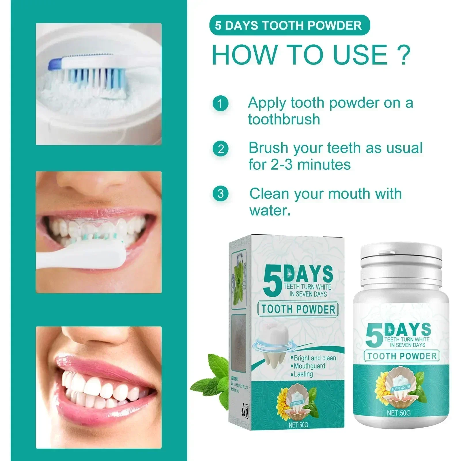 New Teeth Whitening Tooth  Whitener Bleach Deep Cleaning Remove Tooth Stains Teeth Whitening Kit Cleaning Serum Products