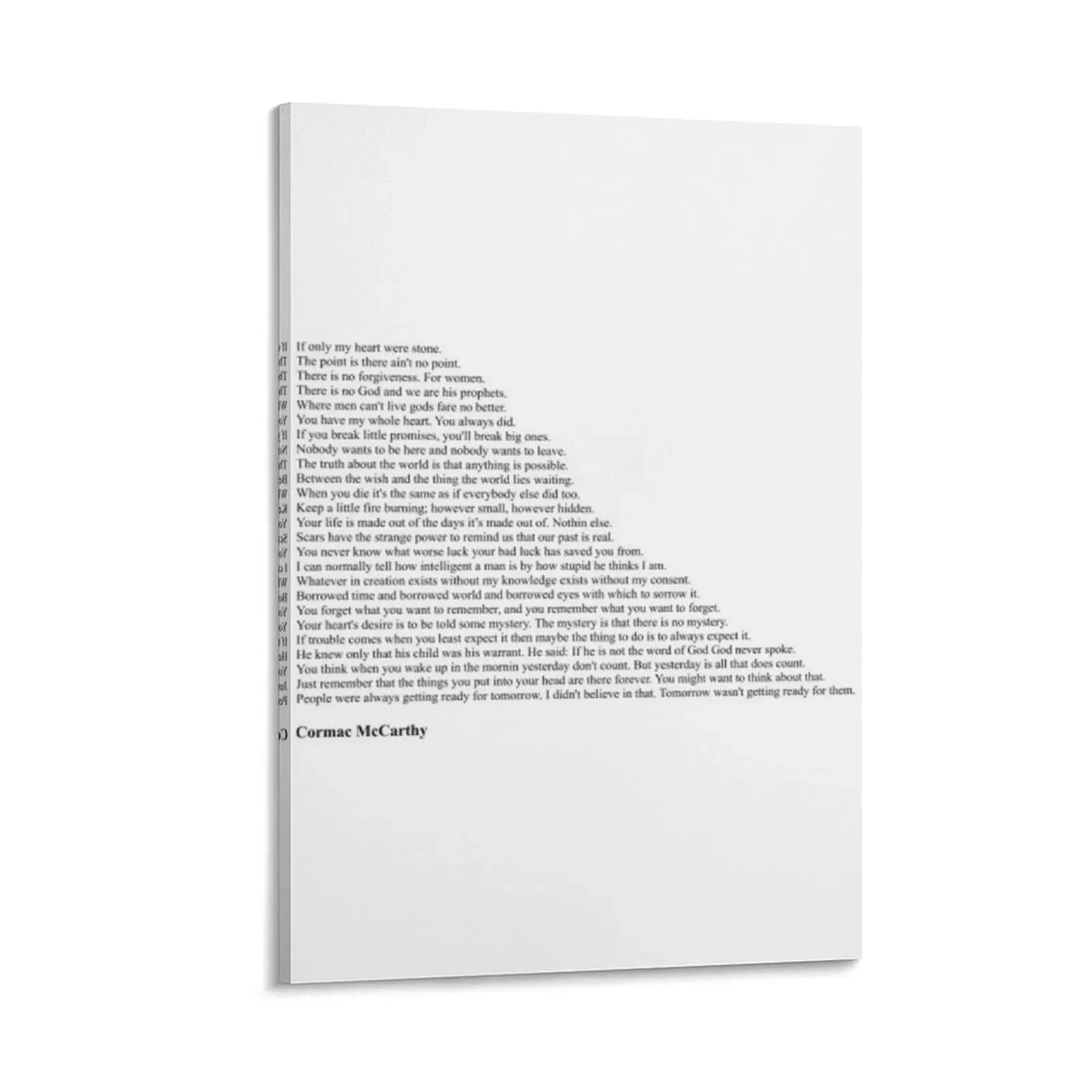 

Cormac McCarthy Quotes Canvas Painting anime room decor accessories for home decor home and decoration