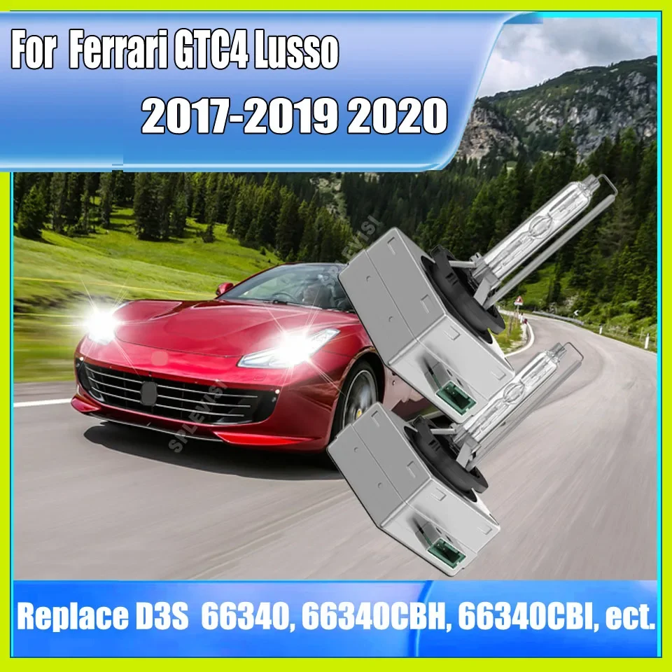 6000K White Car Light Bulbs Headlights HID D3S 1:1 Original Xenon Bulb Perfect Fit For Ferrari GTC4 Lusso 2017 2018 2019 2020