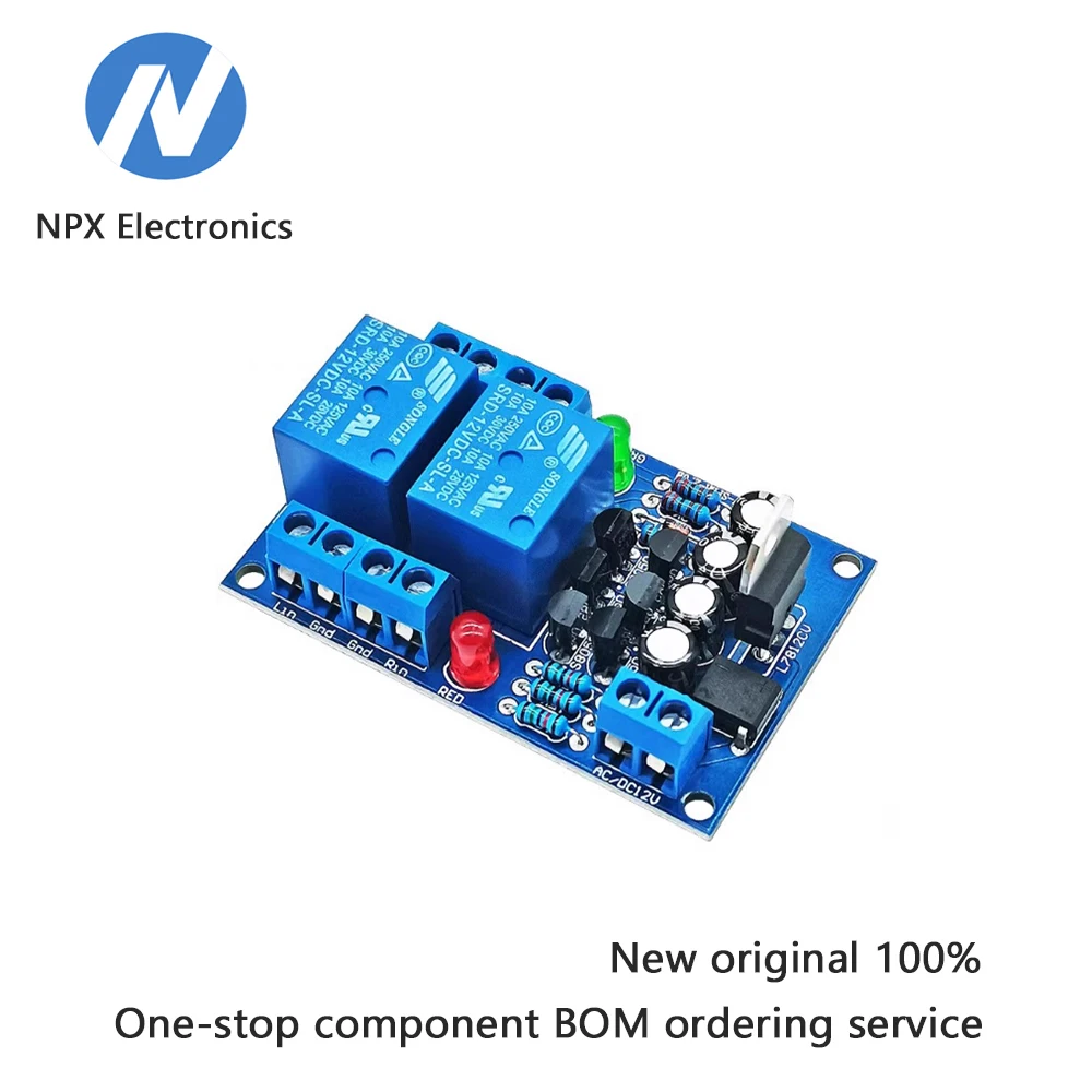 

Двухканальный модуль защиты от задержки динамика DIY аудио динамик усилитель мощности задержка динамика защитная плата 12 В