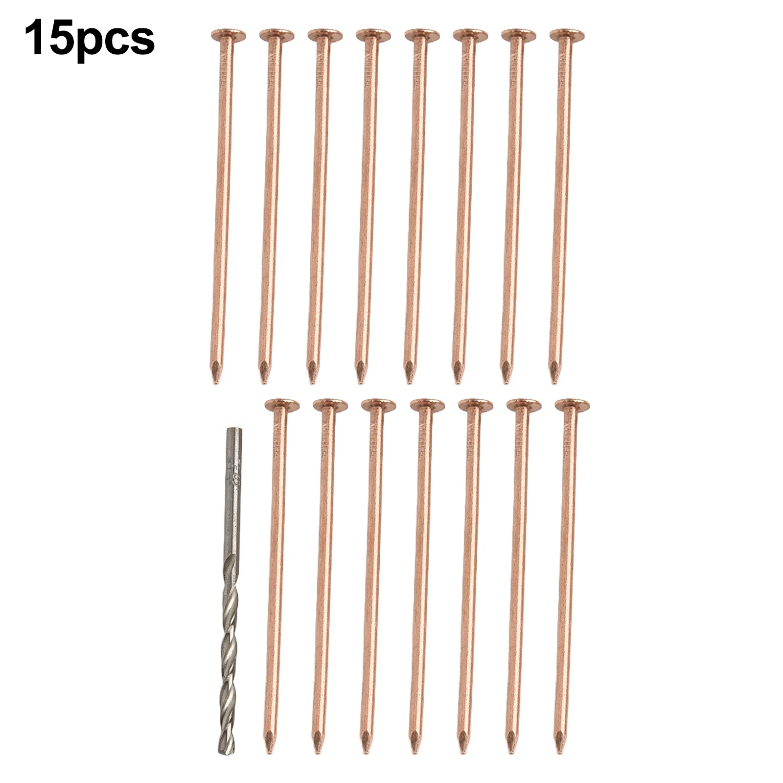 20 Pack Copper Nails For Killing Trees Stumps And Roots 4 Inch Pure Copper Spikes With Drill Bit For Easy Stump Removal