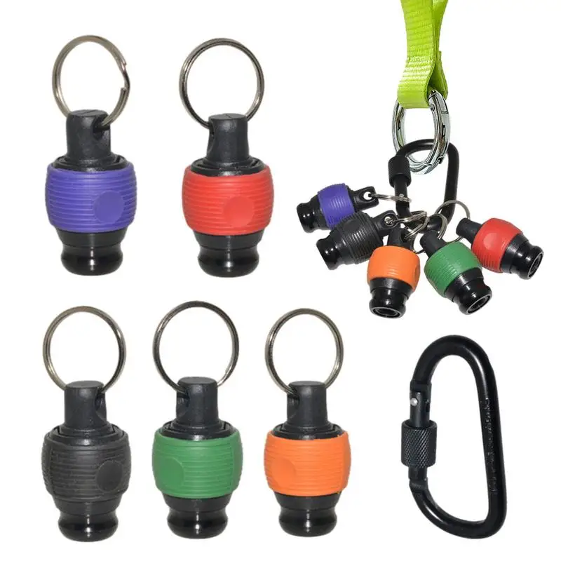 Hex Shank Bits Holder Keychain Quick-Release Bit Holder Aluminum Alloy Handheld Bit Holder For Carpenters Handmade Enthusiasts