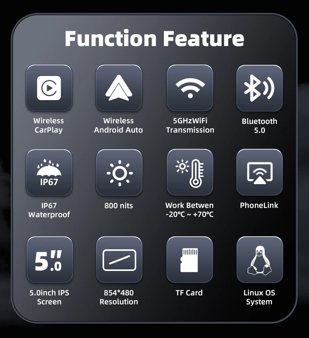 Рисунок 2 - Портативный 5-дюймовый IP67 водонепроницаемый