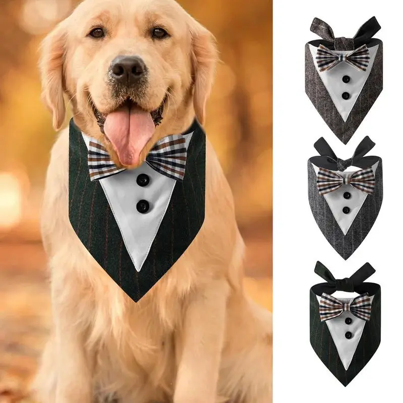 Dog Bandanas Boy Lightweight Triangle Dog Scarf Dog Holiday Bandanas Pet Triangle Scarf Breathable Dog Handkerchiefs For Parties