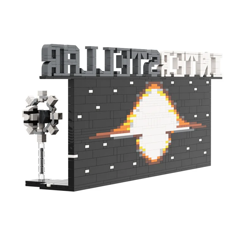 MOC Synthetic Black Hole Creative Painting Independent Design Building Block Ornament Hobby Collection Bricks Children's Toys