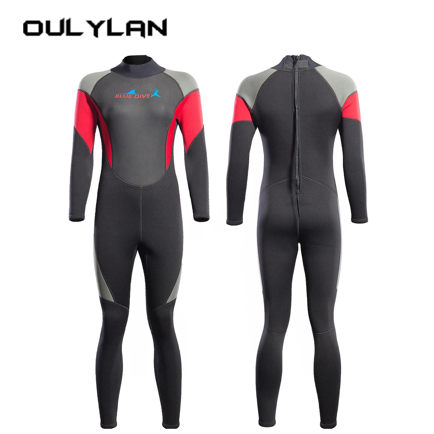 Hot Selling Long Sleeve Women And Men Surfing Snorkeling Swimsuit 3MM Neoprene Thermal Wetsuit One-Piece Scuba Diving Suit