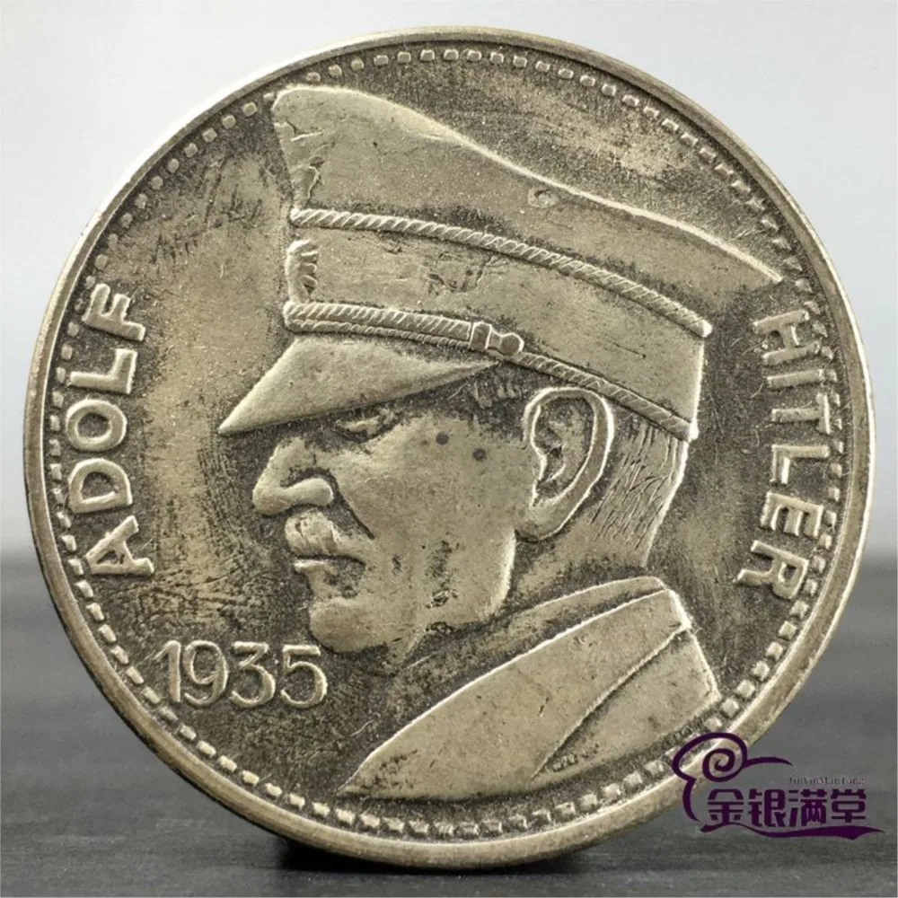 1 PC 1935 Antico Raro Estero Vecchio Dollaro d'argento Moneta d'argento Medaglia commemorativa Oggetto Retro Monete souvenir Collezione Giocattoli Giocattolo