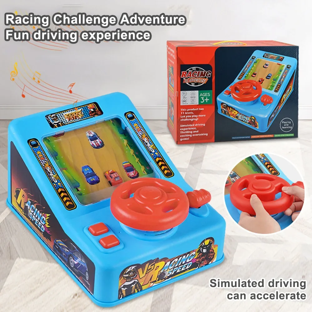 

Children's Steering Wheel Driving Toys Racing Cars Adventure Games Simulation Driving Toys Electric Desktop Games Boys' Toys