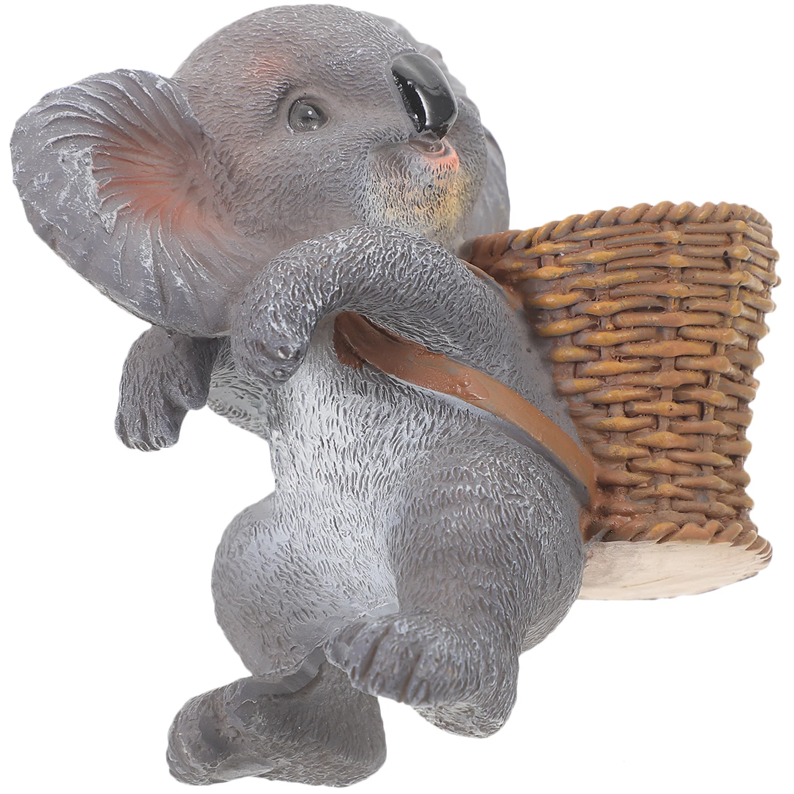 

Resin Koala Hanging Decor Outdoor Yard Garden Adornment Adorable Koala Figure Smooth Surface Courtyard Accessory