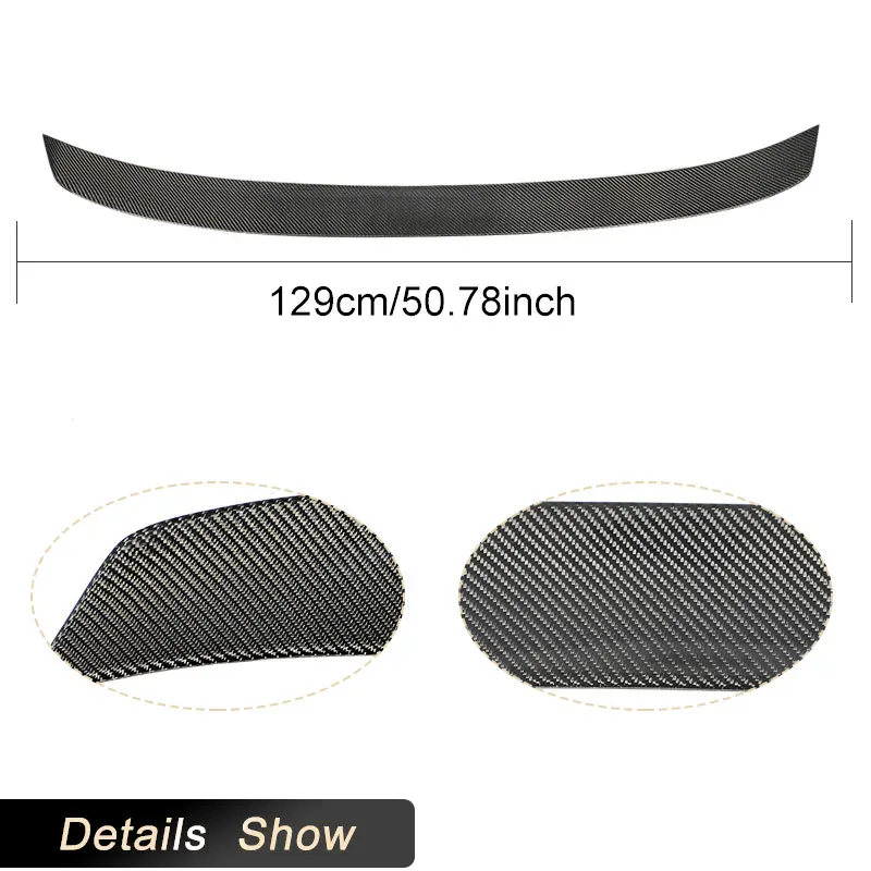 أجنحة سبويلر صندوق السيارة الخلفي لسيارات BMW 5 Series G30 F90 M5 سيدان 4-Door 2017-2022 سبويلر خلفي للسباق جناح التمهيد من ألياف الكربون
