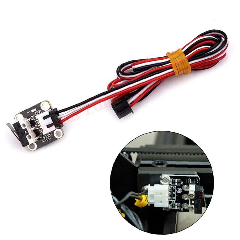 3D Printer Limited Switch, 5PCS End Stops Mechanical Switch Module with 3 Pins 1M Cable for Ramps RepRa Tevo Tornado CR10 Ender3