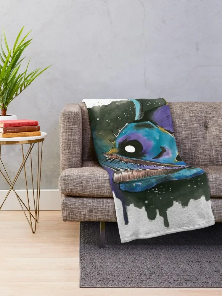 anglerfish Throw Blanket cosplay anime Bed linens Decorative Sofas Blankets