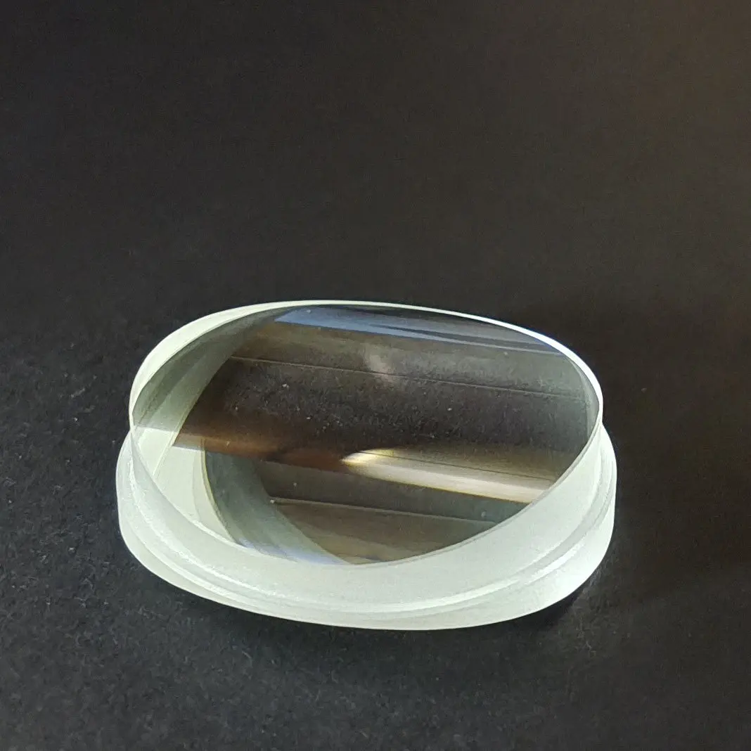 High Transmittance Ultra Clear Glass Cylindrical Lens Focal Length 41mm Diameter 41mm