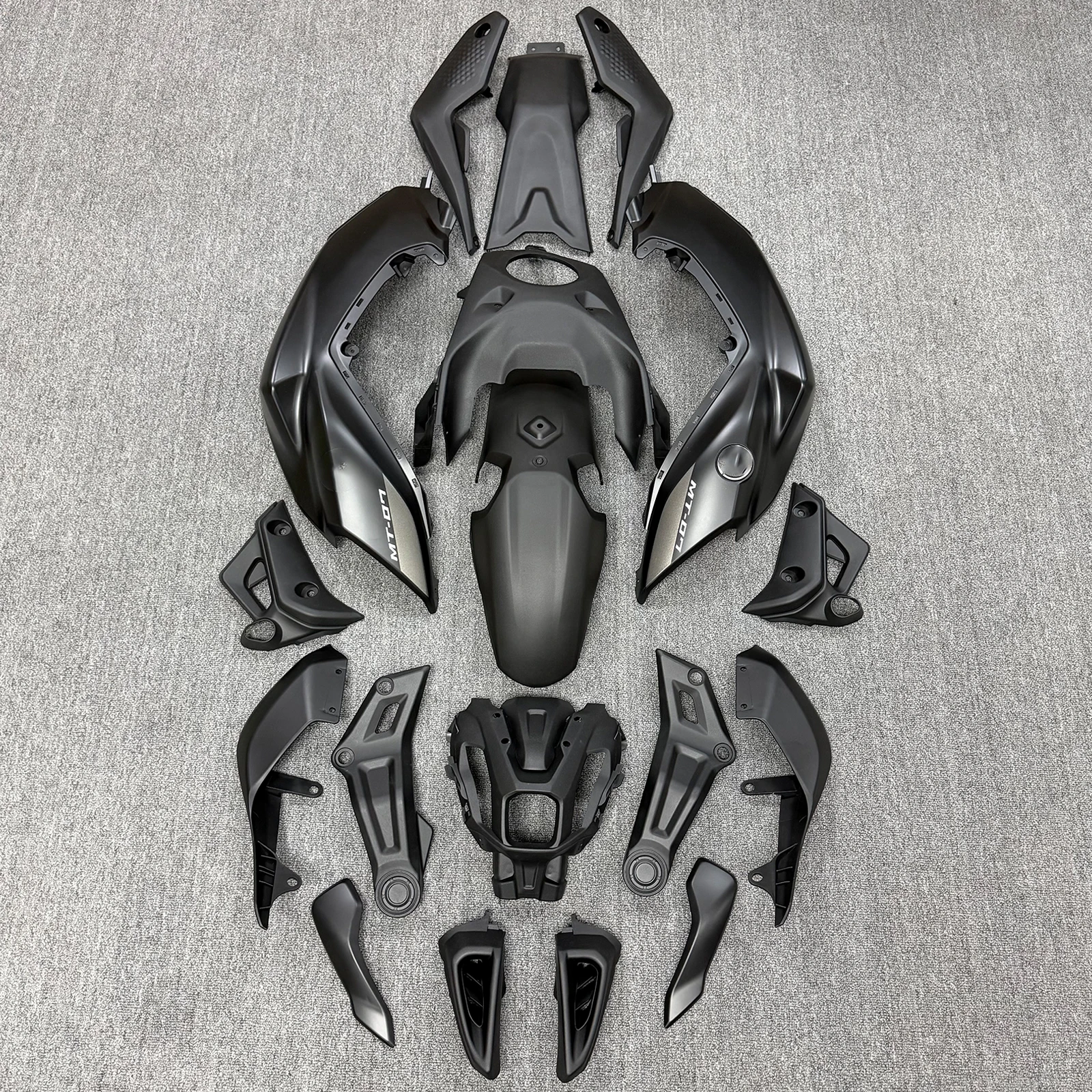 Voor Yamaha MT-07 mt07 FZ-07 fz07 2021 2022 2023 2024 ABS Spuitgegoten Volledige Kuip Kit, ABS Koolstofvezel Gesmeed Shell Set