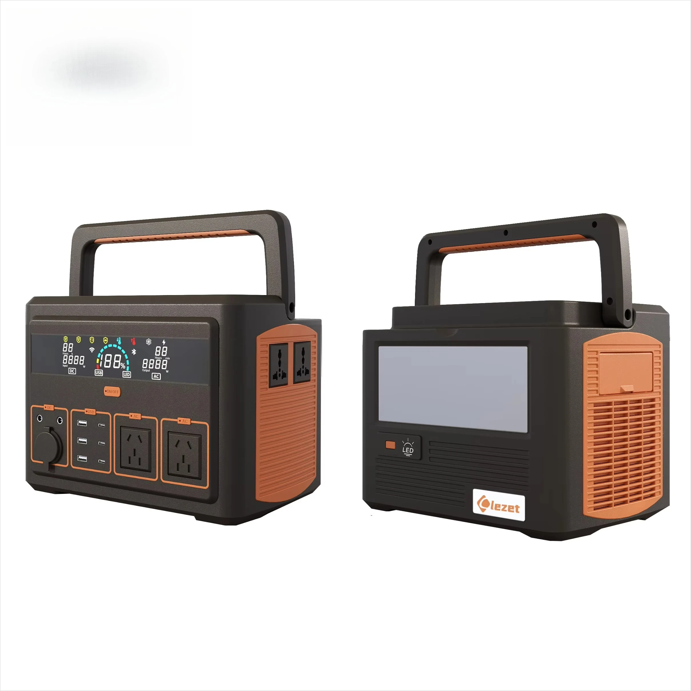 

High Capacity Portable Power Bank Outdoor Solar Power Station Mobile Portable 600W 900W 1000W 2000W 2500 Mobile Power Station