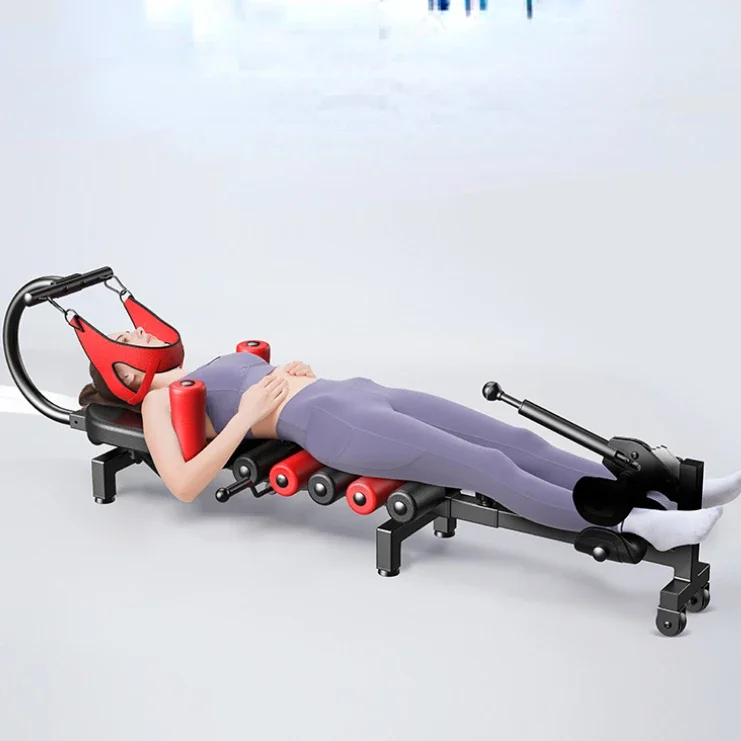 

Lumbar spine stretcher, spinal traction device, medical use for increasing height, fitness legs, inverted machine, soothing bed