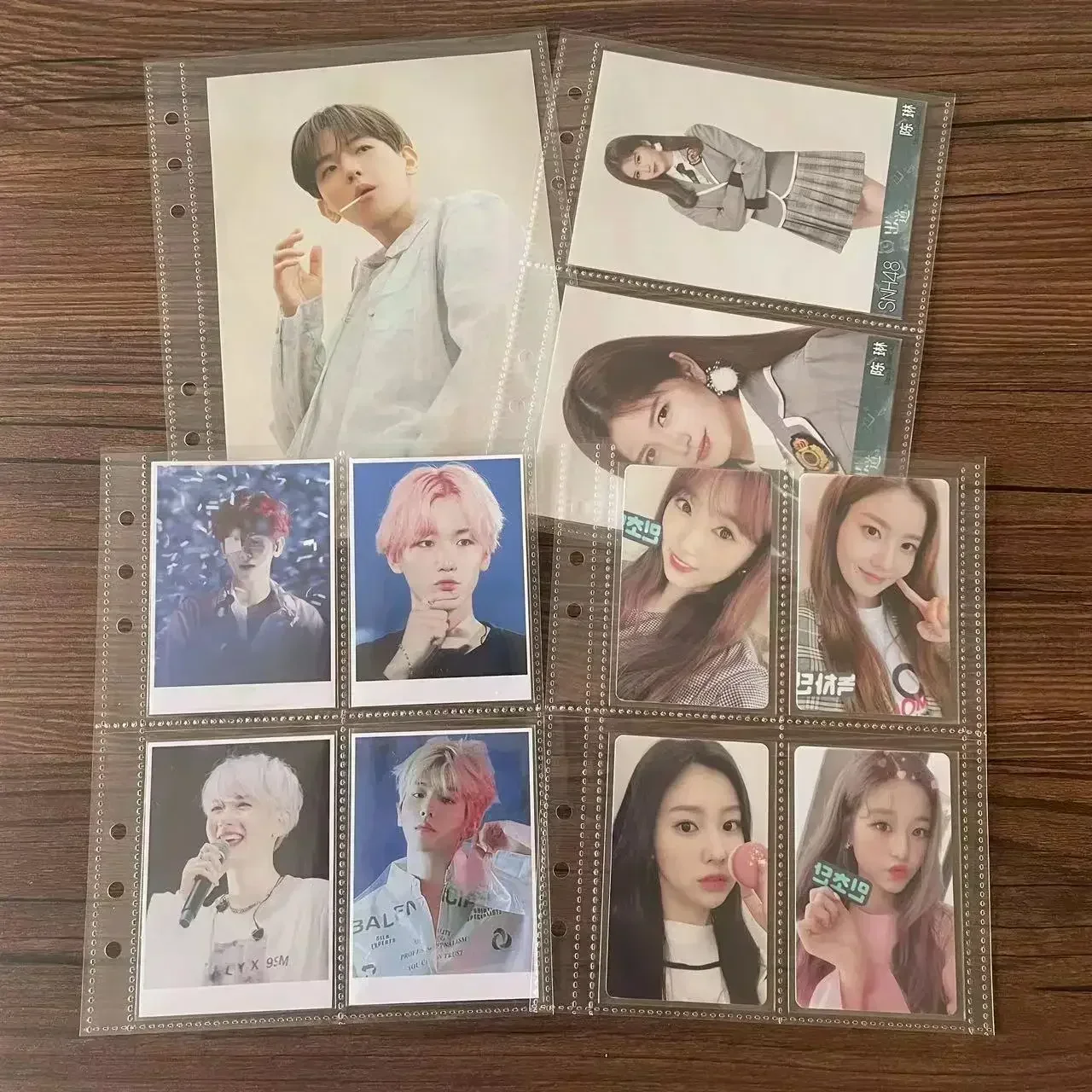 10pcs 1-4 Grids Transparent Inlay Idol Card Collect Book Inner Page Inner Kpop Binder Photocard Holder Photocard Binder 포토카드 바인더 view 6