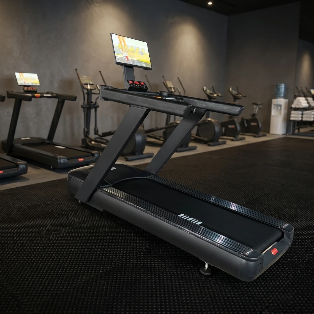 Factory Price Commercial Gym Treadmill LCD Screen Heavy Duty Electric Auto Incline 15-20km/h Speed Eco-Friendly