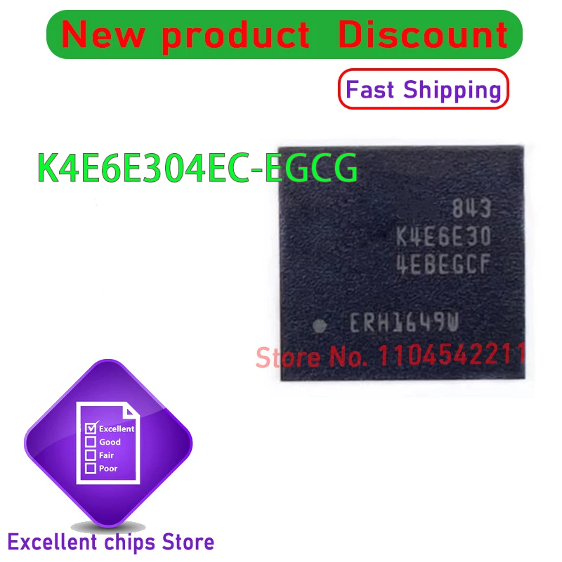 K4E6E304EC-EGCG BGA LPDDR3 storage memory chip New Original K4E6E30 4ECEGCG 5PCS-20PCS/LOT