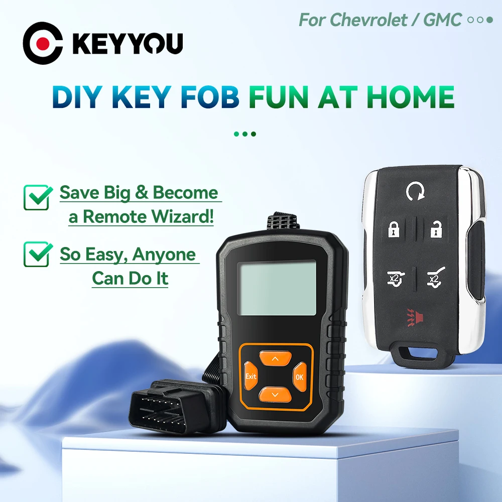 KEYYOU Smart Remote Car Key + OBD Programmer 315Mhz For Chevrolet Colorado Silverado Suburban Tahoe For GMC Canyon Sierra Yukon
