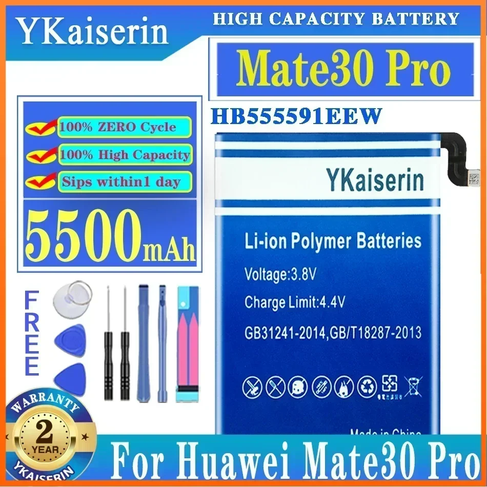 YKaiserin New HB555591EEW Battery for Huawei Mate 30 Pro 5G Mate30 Pro 5G LIO-N29 LIO-AN00P LIO-AN00 LIO-L09 LIO-AL00 LIO-N29