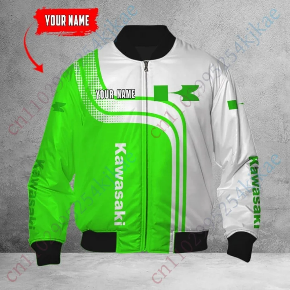 New Kawasaki Hoodie Clothing Anime Hoodies For Men Long sleeve Hooded zip-up Streetwear Casua Hooded sweatshirt Unisex Sport Top