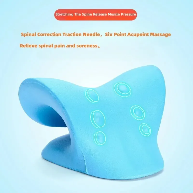 Neck & Shoulder Relaxer, Cervical Traction Device for Pain Relief, Spine Alignment Pillow, Chiropractic Neck Stretcher