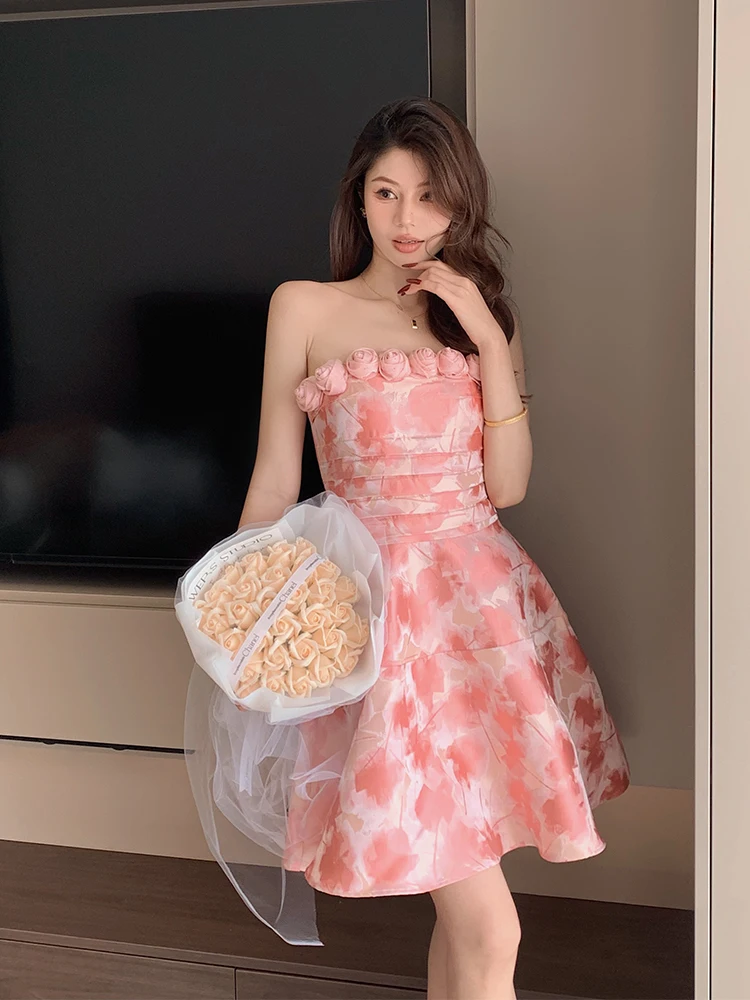 

Ele Birthday Dr Luxury Floral Embellied Off-oulder Gown for Women Spring Summer Autumn A-Line Silhouette