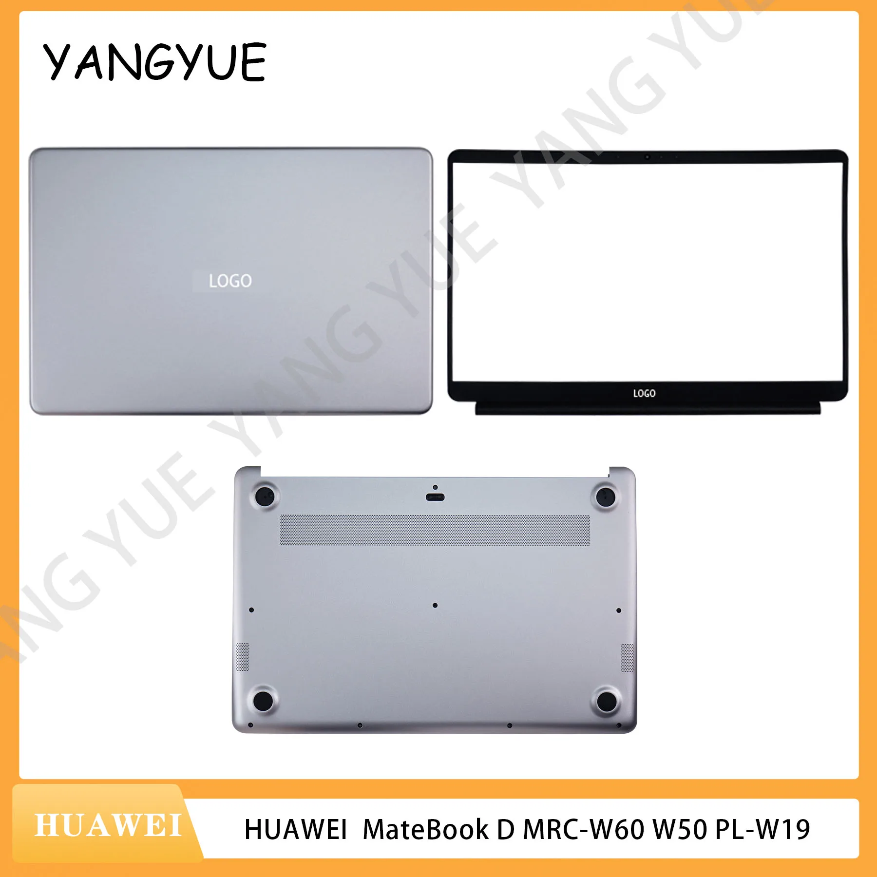 

Нижний чехол для ноутбука Matebook для HUAWEI MateBook D MRC-W60 W50 PL-W19, задняя крышка, упор для рук, нижняя часть корпуса, подставка для ноутбука