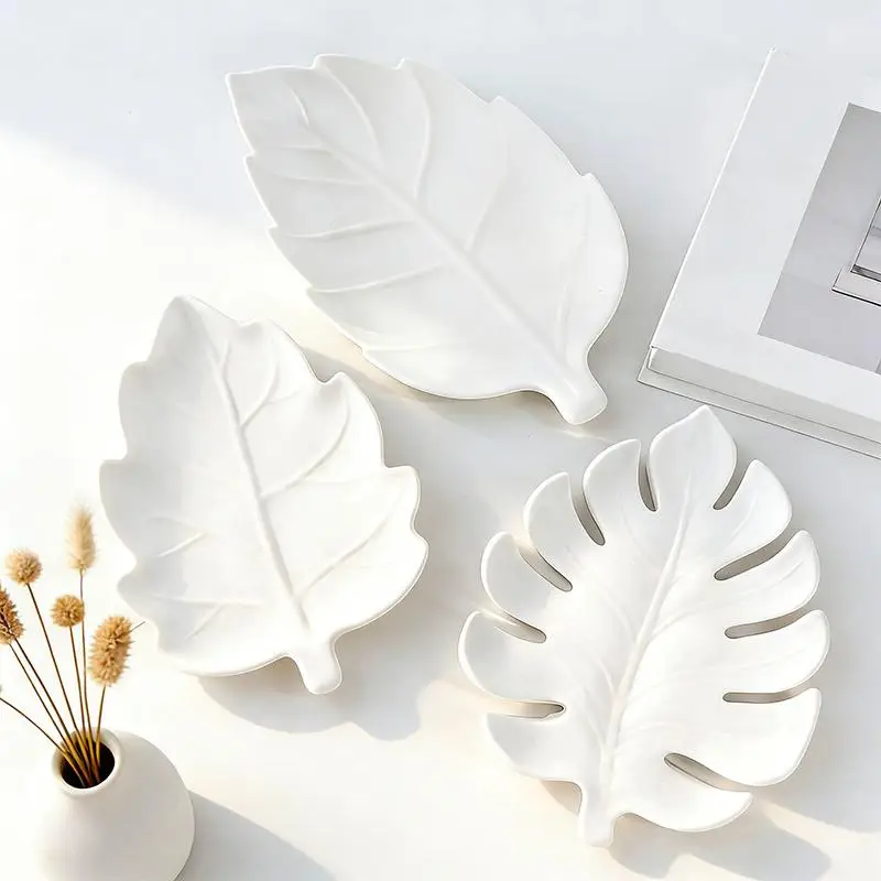 DIY Leaf Shape Coaster Silicone Mold Heat Resistant Mould for Epoxy Resin Gypsum Handmade Desktop Decor Craft Gifts Making