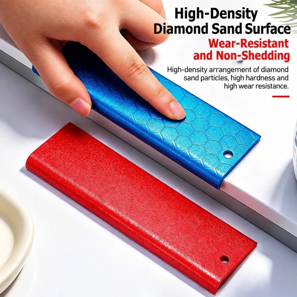 New Dry and Wet Use Diamond Hand Sanding Pad Thickened Rectangle Diamond Sanding Block Hand Polishing Pad for Edge Trimming