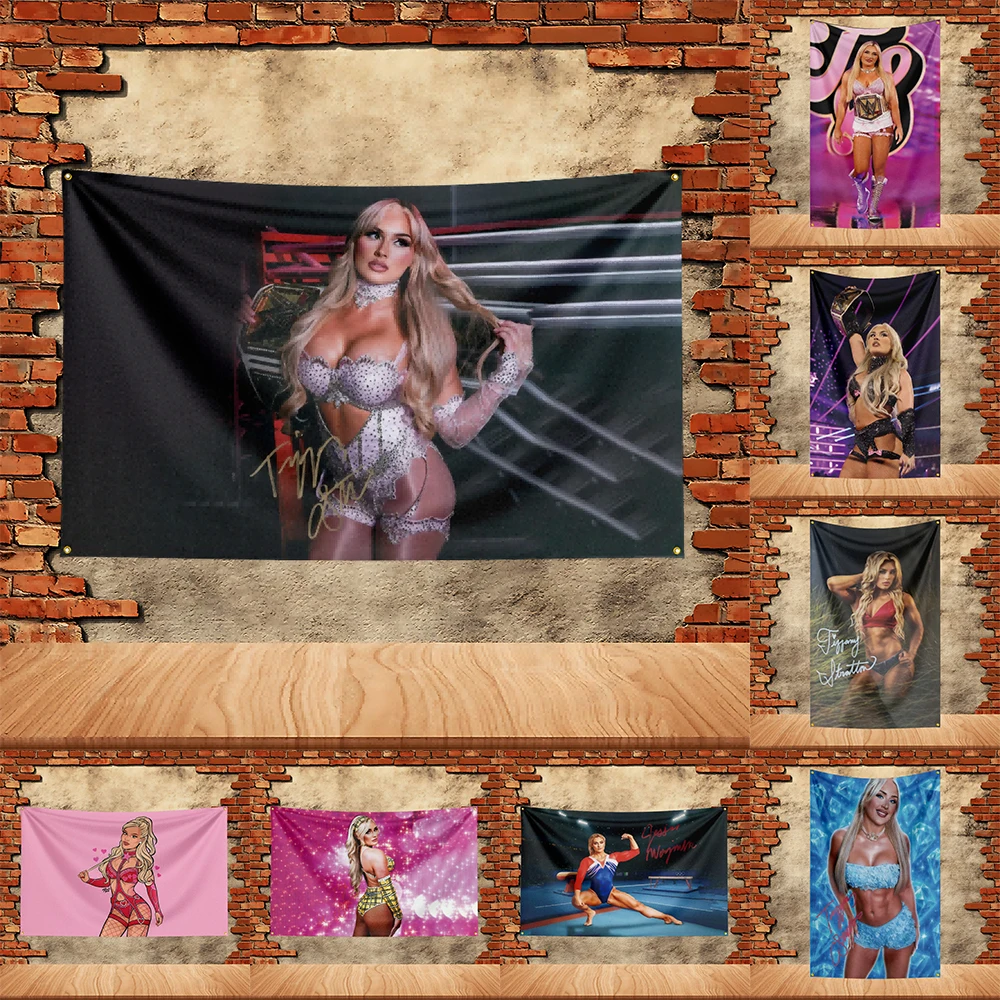 

90X150ft Tiffany Stratton Boxing Party Flag Polyester Printed Flag Banner Tapestry for Garden Garage Decoration Concert Flag