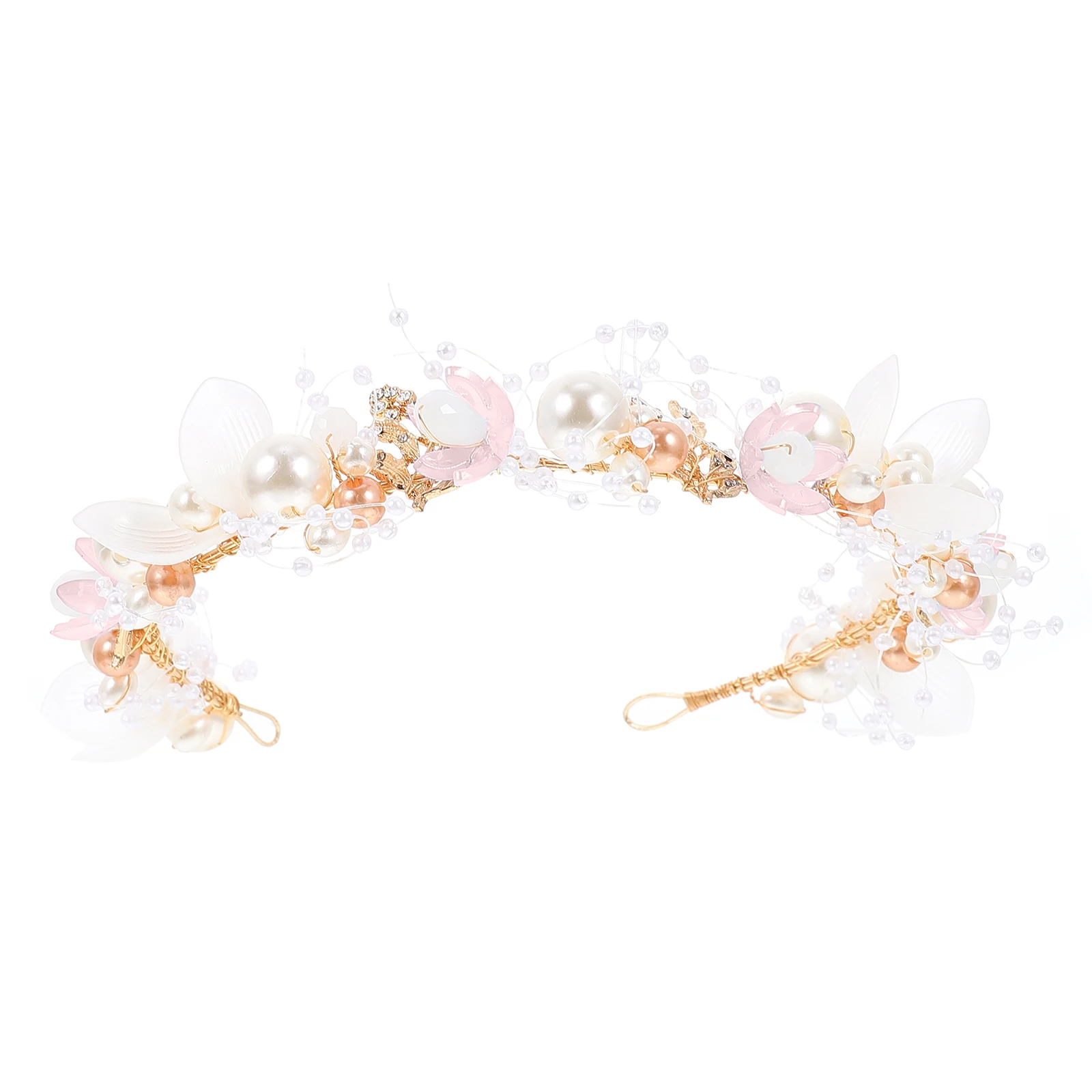 

Pearl Flower Headband Women Hairband Girl Handmade Headdress Bridal Hairband Headbands Girls Bandeaux Blumenkranz Couronne