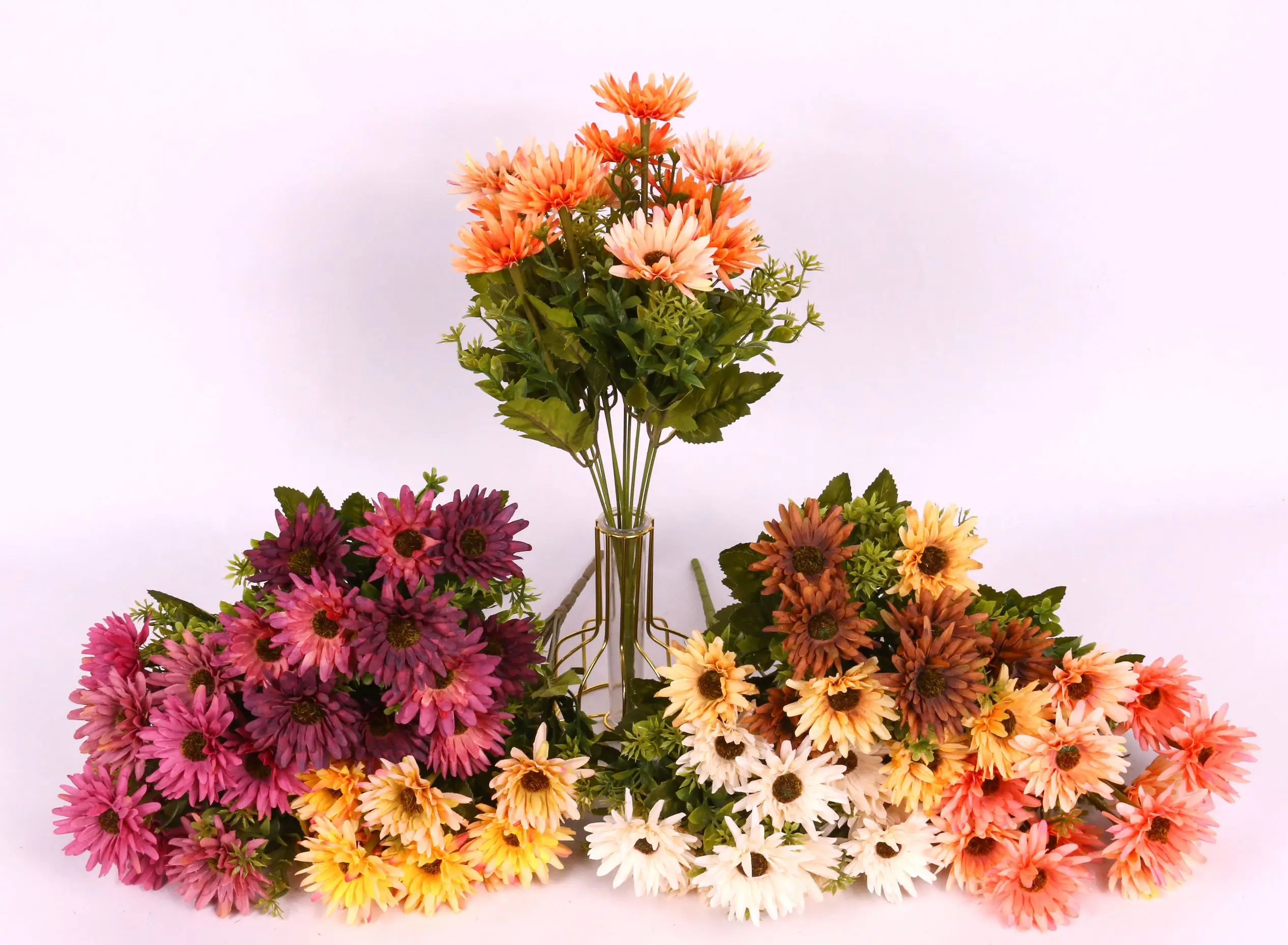 

1PC Artificial Flowers Daisy Centerpieces Fake Plant Wedding Room Home Party Gifts Handheld Arrangement Valentine's Day Diy