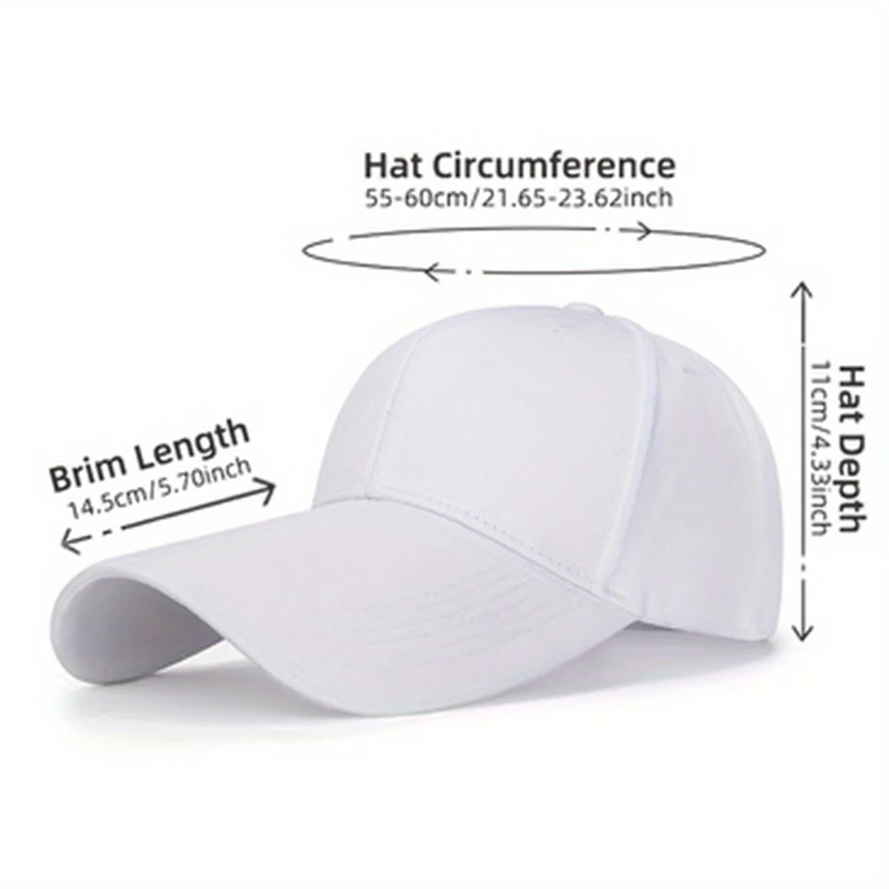 Extra Long Brim Baseball Caps for Men Women Adjustable Breathable Visor Hat Classic outdoor Trucker Low Profile Plain Hat