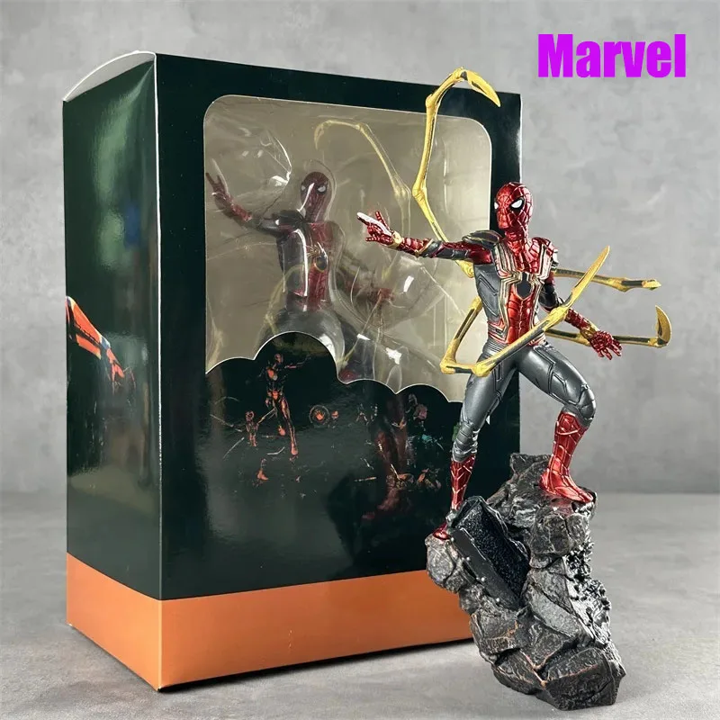 

Anime League of Legends Spider Man Figure Doll The Avengers Infinite Life War House Steel Spider Model Doll Handmade Decoration