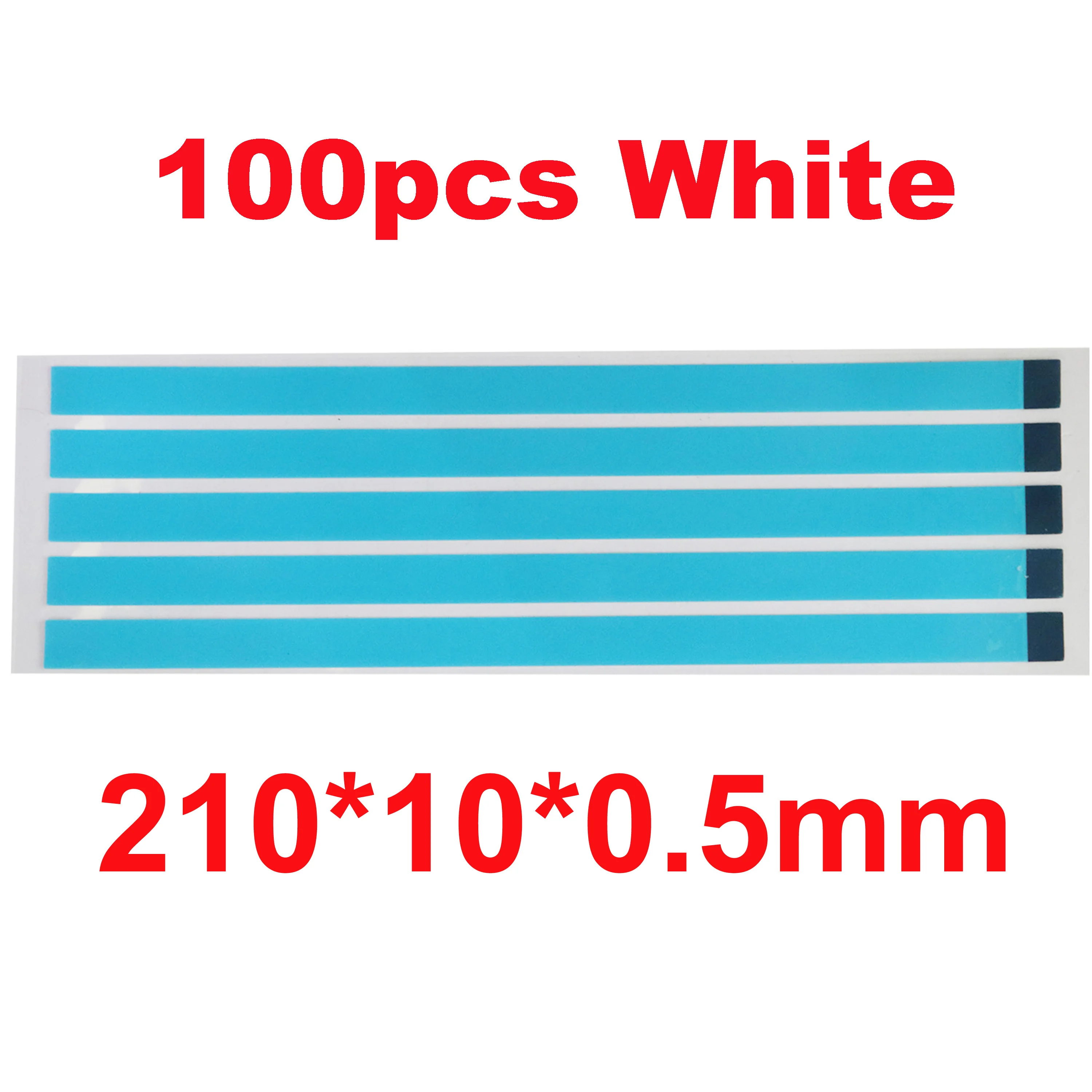 2 Size 100pcs White Pull Tabs Stretch Release Adhesive Strips for LCD Screen with Handle without Tabs