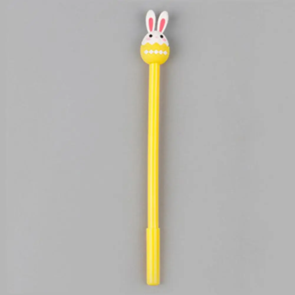 Conjunto de caneta gel escrita para escola, escrita suave, ovo de páscoa, caneta gel coelho, desenho bonito dos desenhos animados, tinta de secagem rápida, aderência confortável