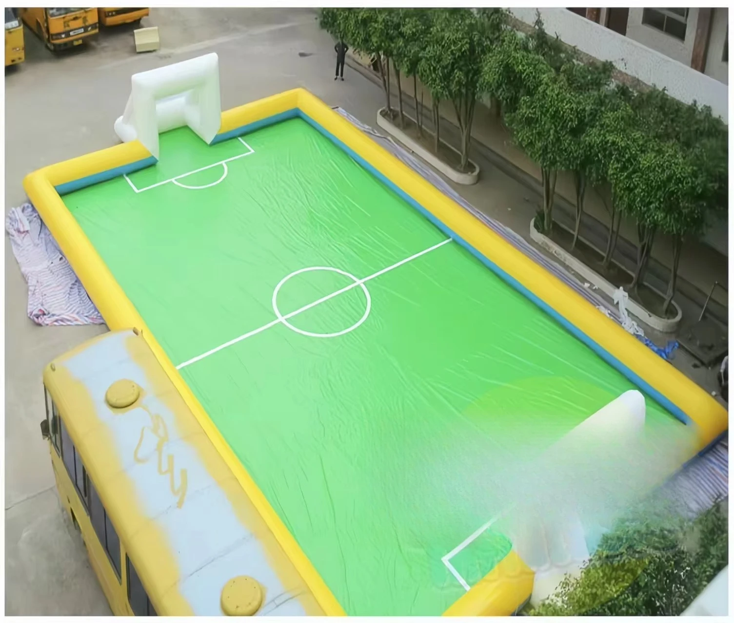 

3v3 Football Field Inflatable Soap Football Field Advanced Advertising Inflatable