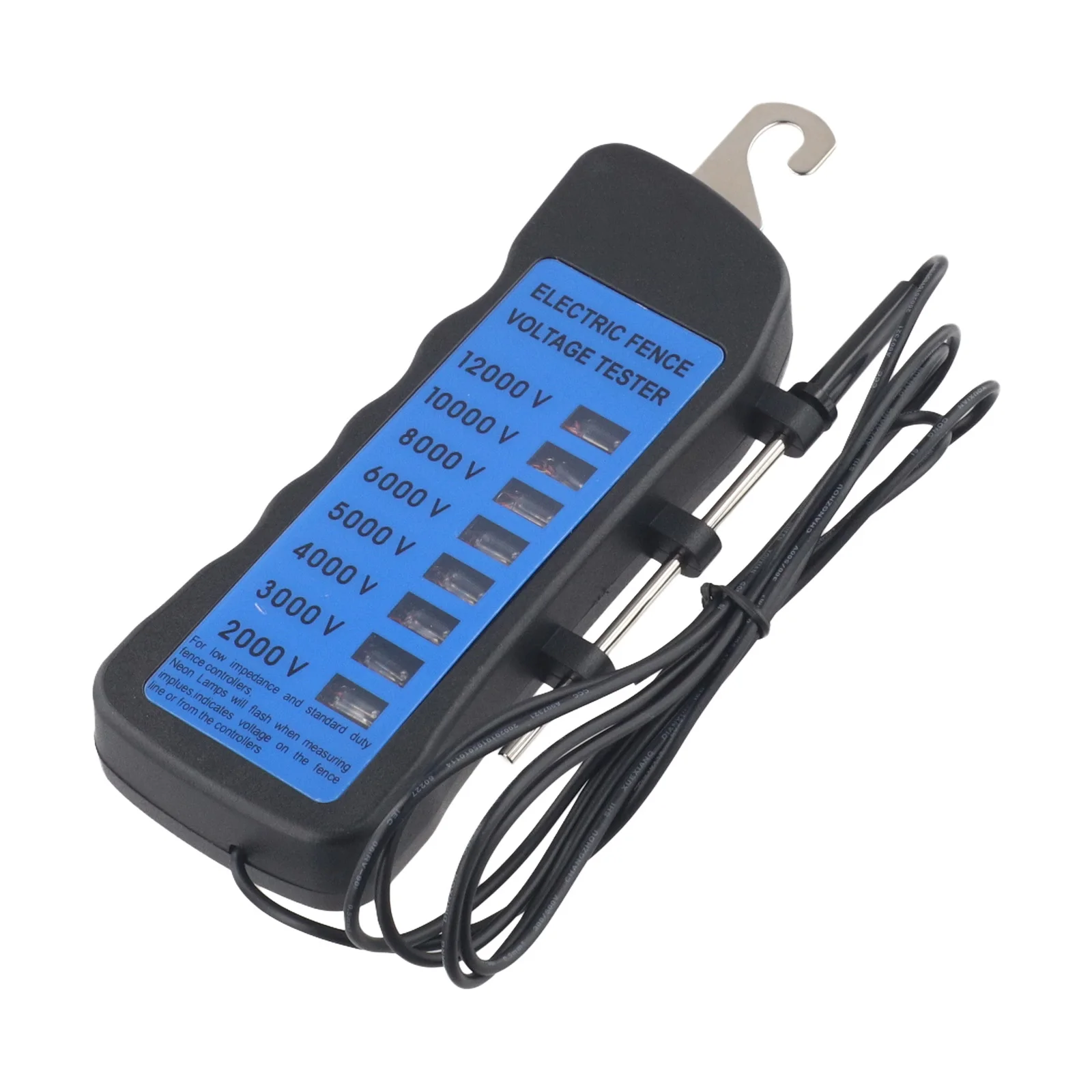 

12KV Fence Tester Electronic Fence Tester ABS Material Construction 12KV Fence Voltage Measurement 16.5 X 6 X 2 Cm