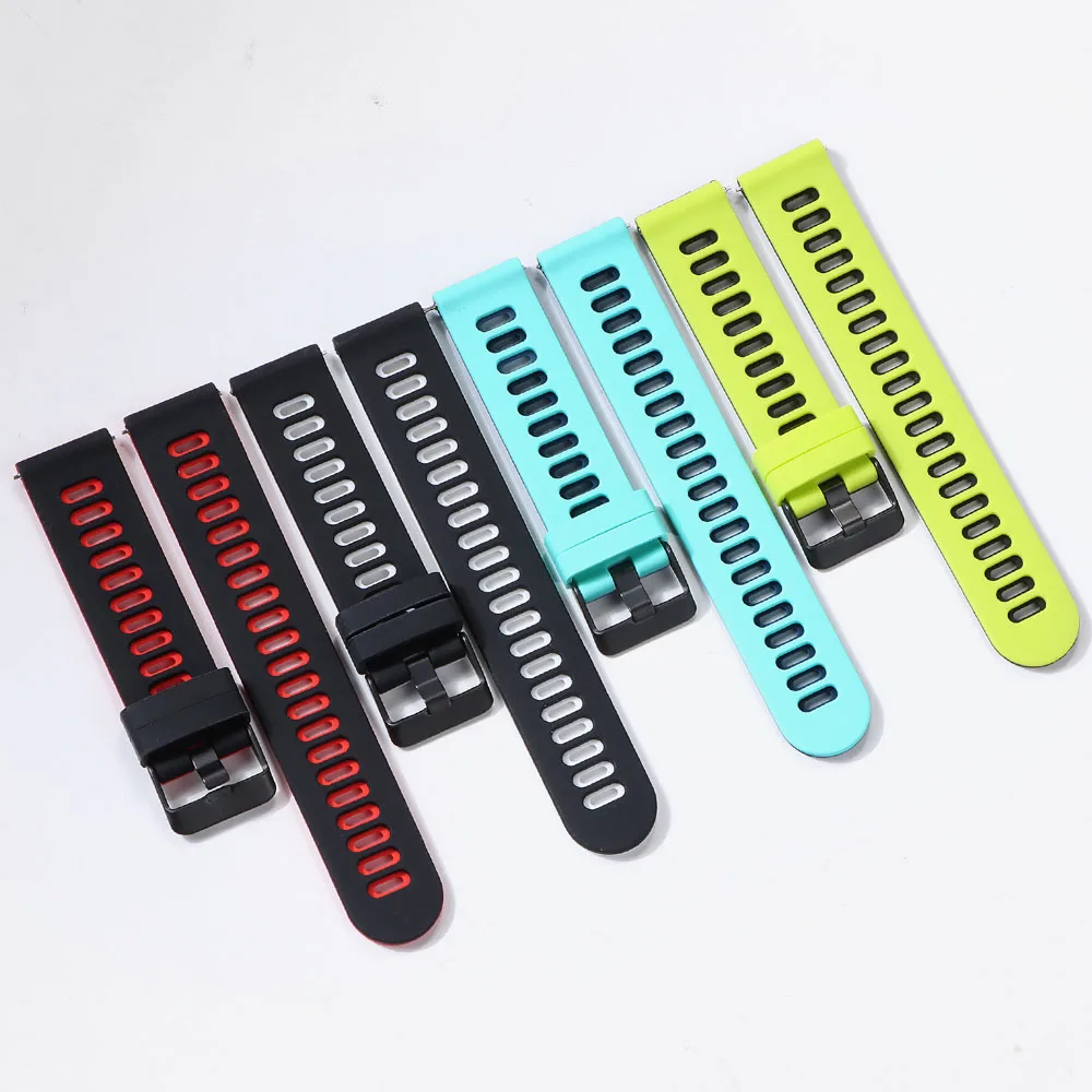 20mm 22mm Silicone Strap for TicWatch Pro 3 Ultra GPS/LTE  Bracelet Band for Ticwatch GTX S2 E2 E3 GTH/GTW Sports Men Watchbands image 3