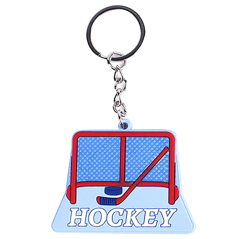 DIY Keychain Hockey Player Skateboard And Hockey Club Pendant Men\'s Jewelry Car Keychain Hockey Fan Souvenir Gift