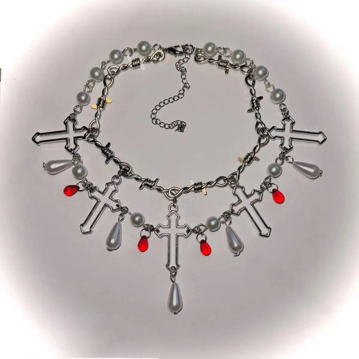 Vintage Fashion Personality Hip Hop Cross Necklace Gothic Punk Pendant Banquet Jewelry Accessories Gift