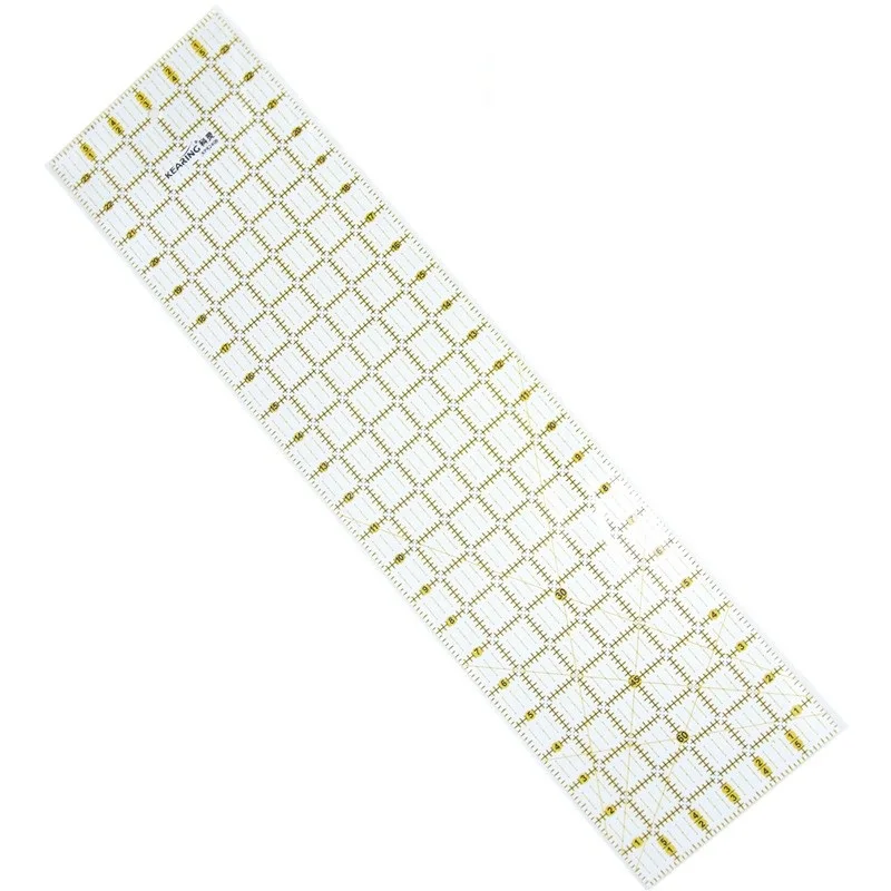 Règle de couture en acrylique transparent, outils de mesure de courtepointe, grille de courtepointe, épaisseur de 3mm, KStore 2406, 24 po * 6 po