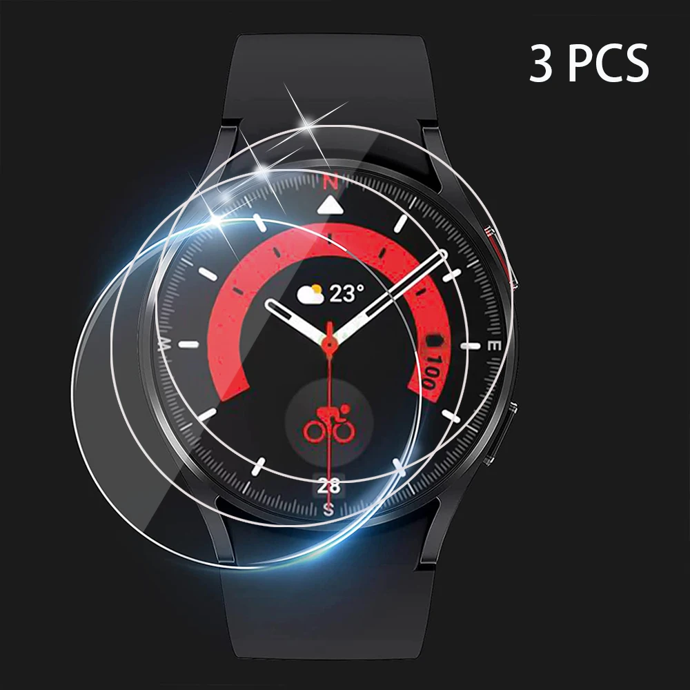 

Tempered Glass for Samsung Galaxy Watch 5 4 40mm 44mm Screen Protector Anti-Scratch for Galaxy Watch 5 Pro 5 45mm Full Coverage